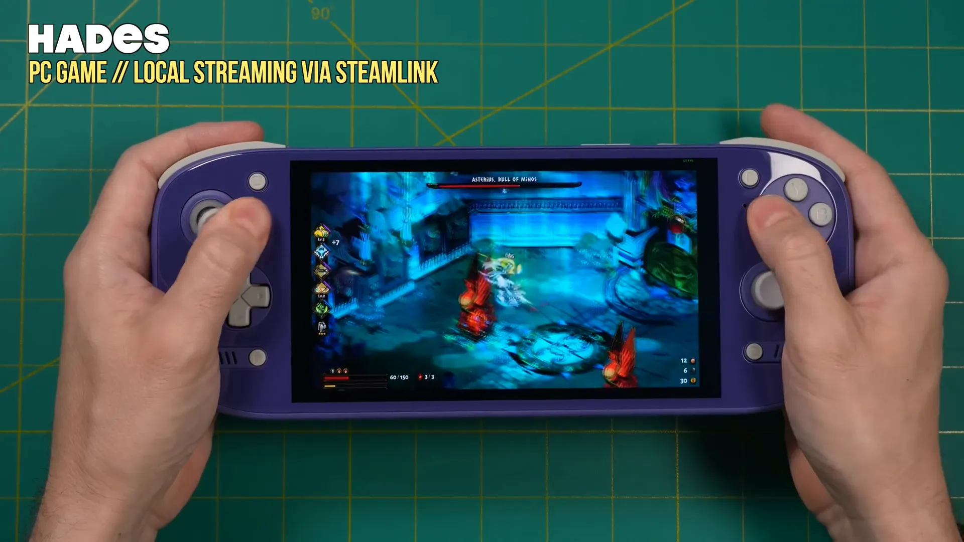 Steam Link streaming on Odin 2 Portal with black borders