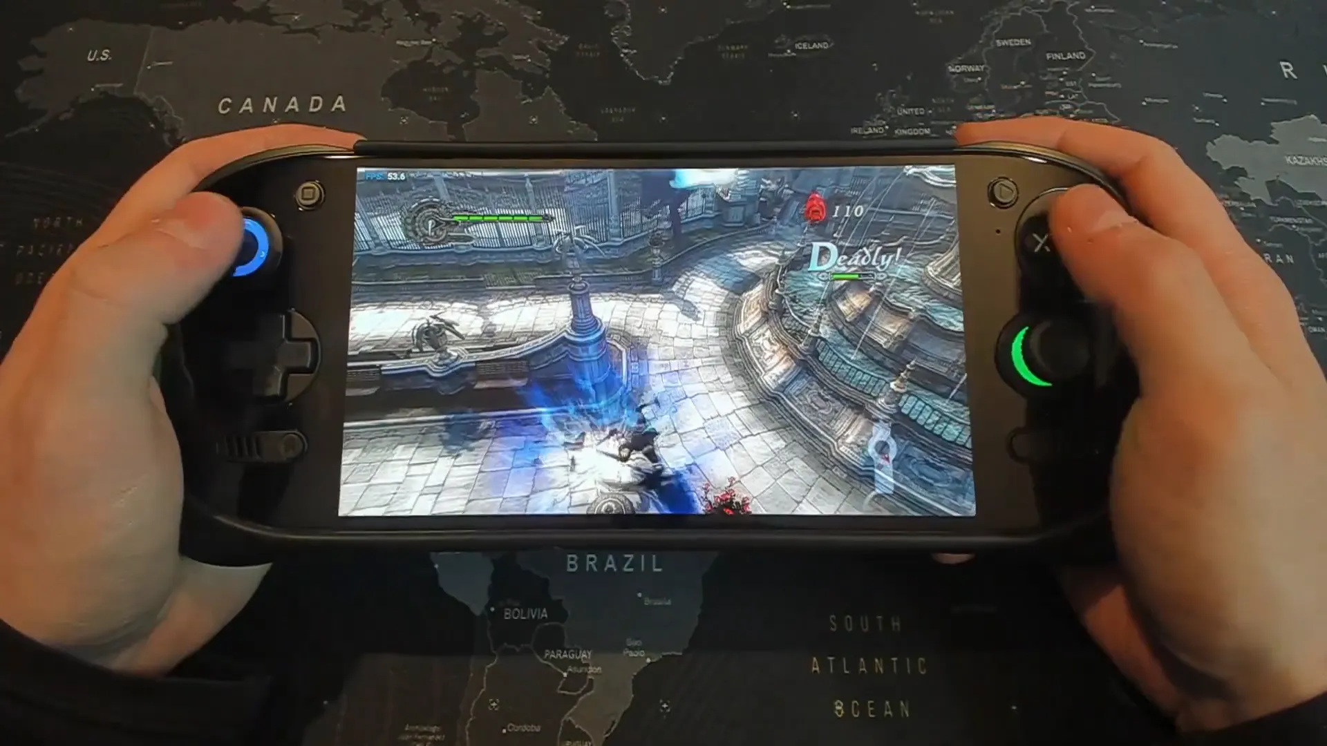 Vanquish gameplay on Odin 2 Portal