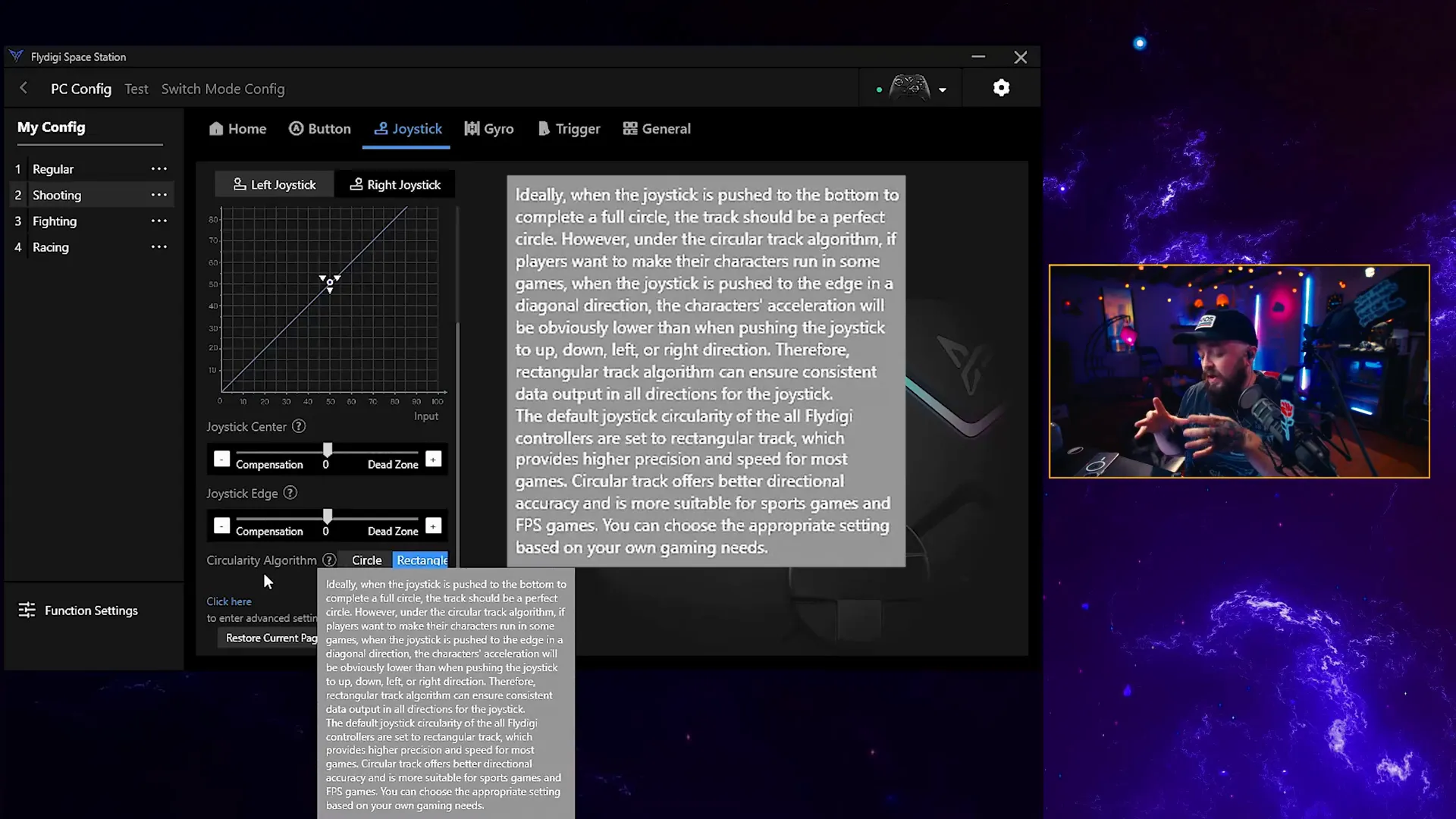 Flydigi Space Station software profile management