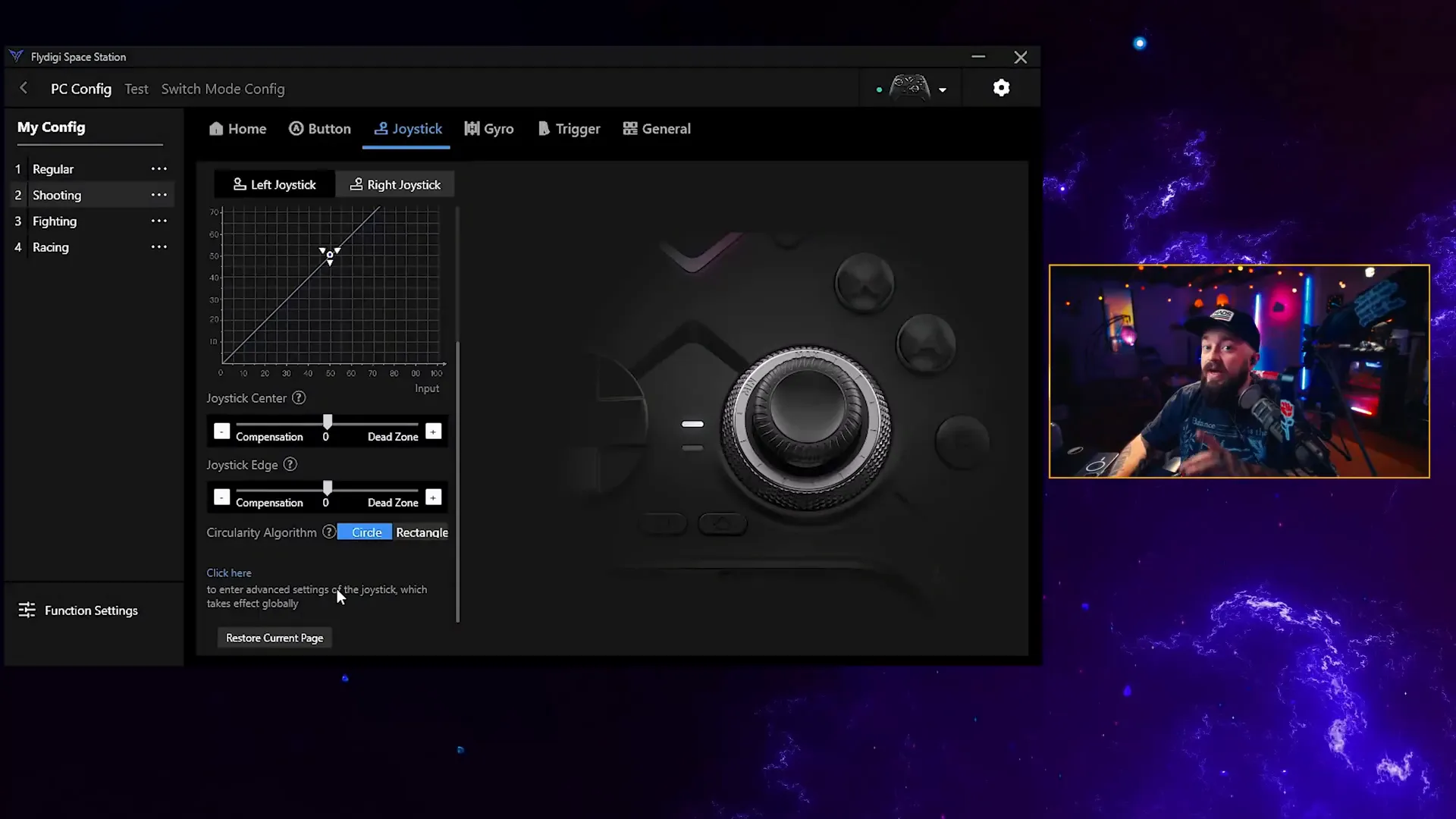Advanced customization options in Flydigi software