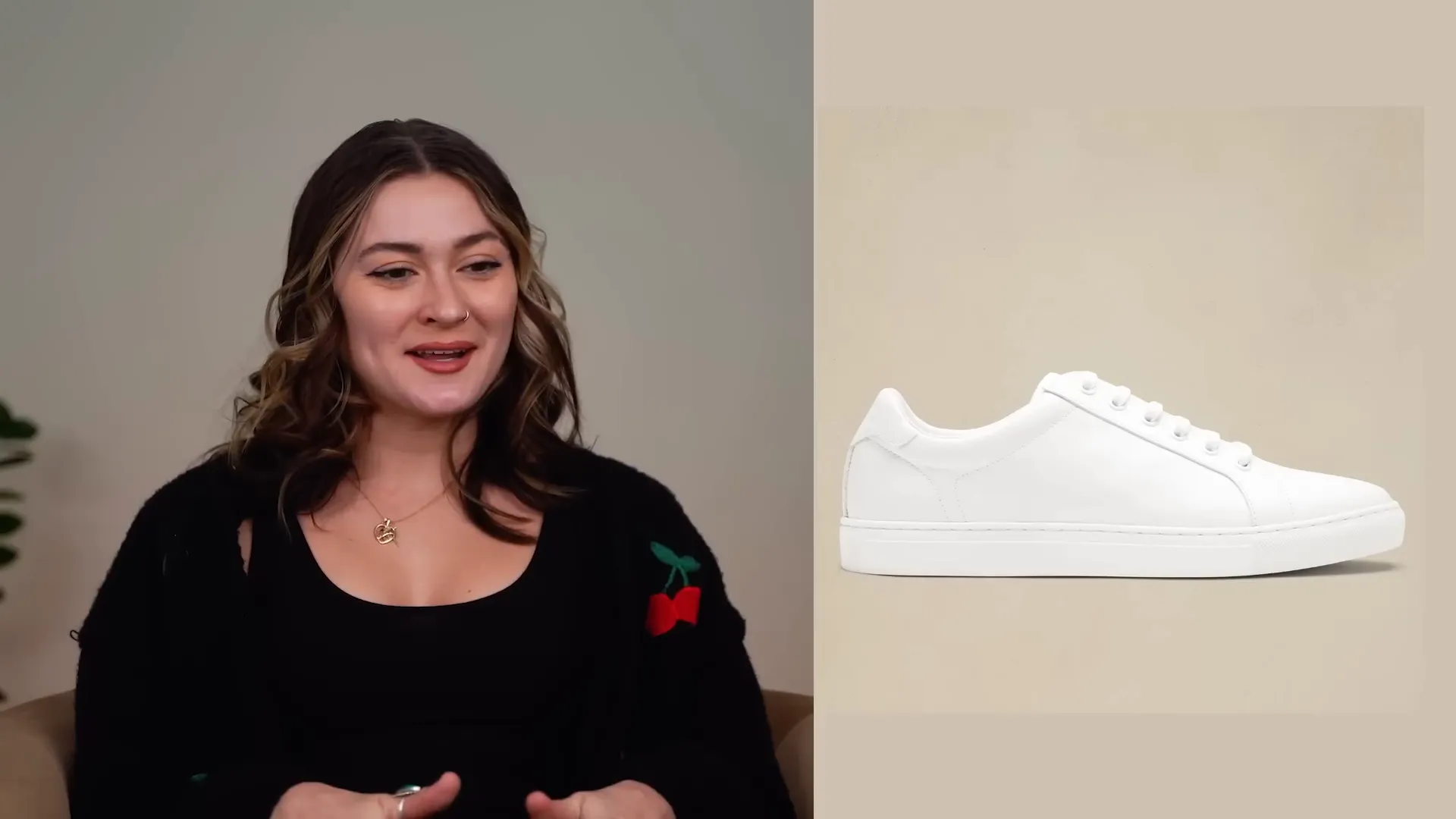Man showcasing clean white sneakers
