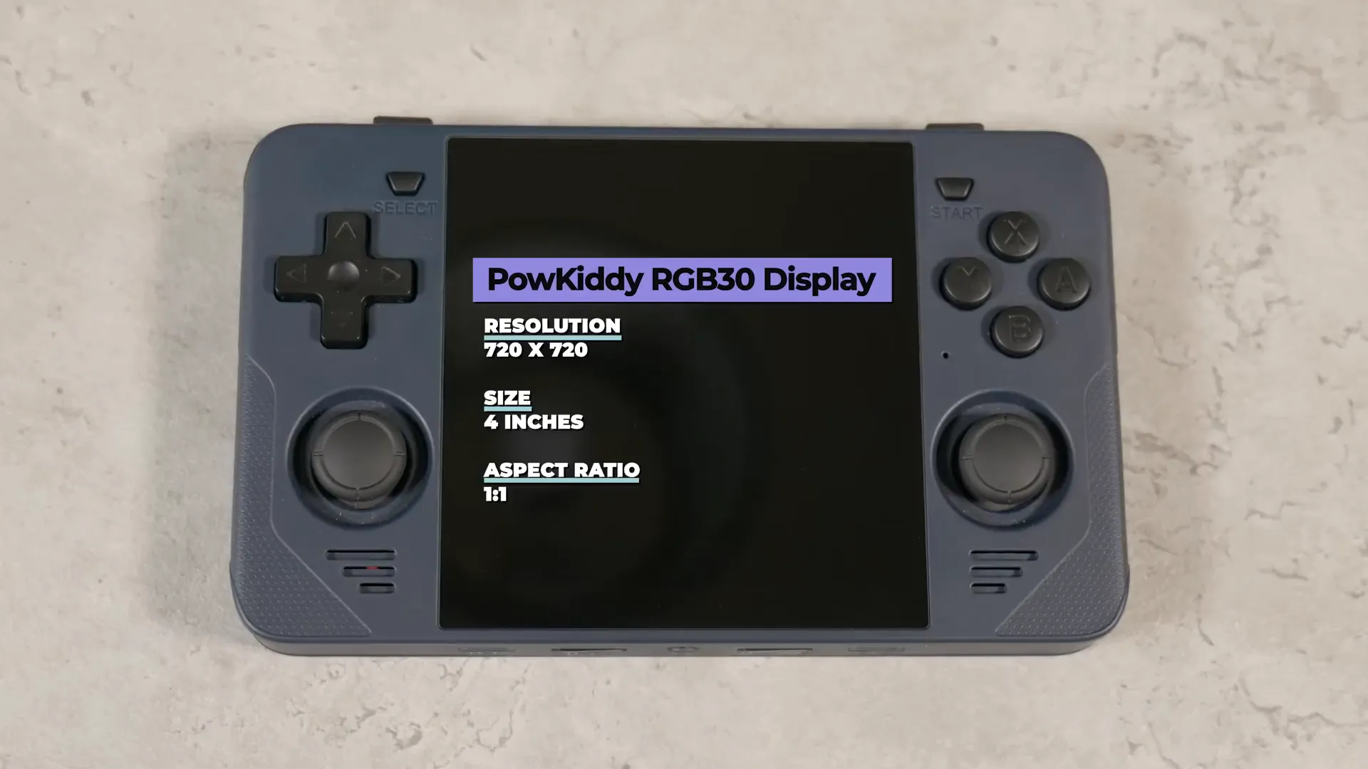 RGB30 square screen display