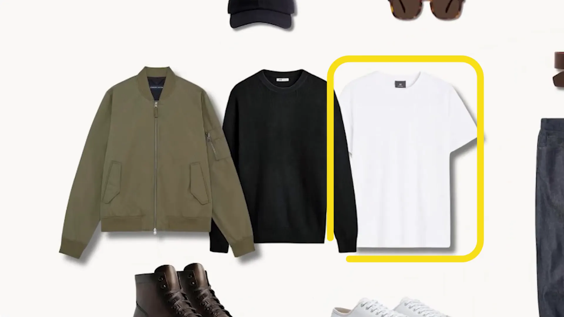 Sweater and bomber jacket combo