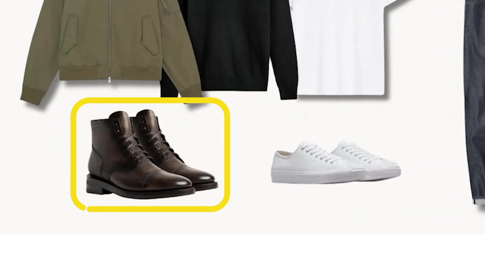 Brown leather lace-up boots