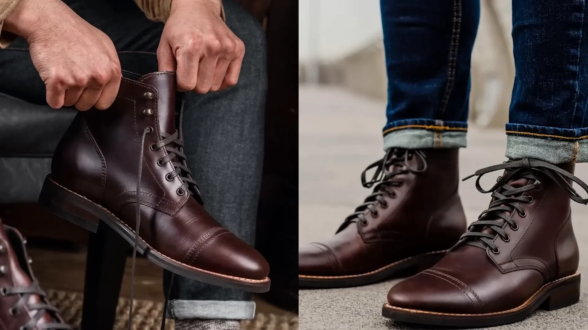 Motorcycle boots with cushioned ankle support