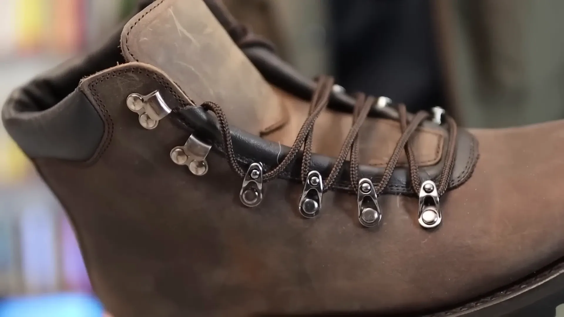 Various styles of harness boots
