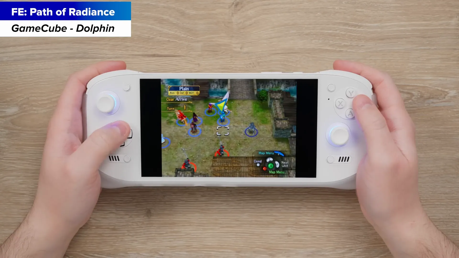 Close-up of Odin 2 Portal D-pad and analog sticks