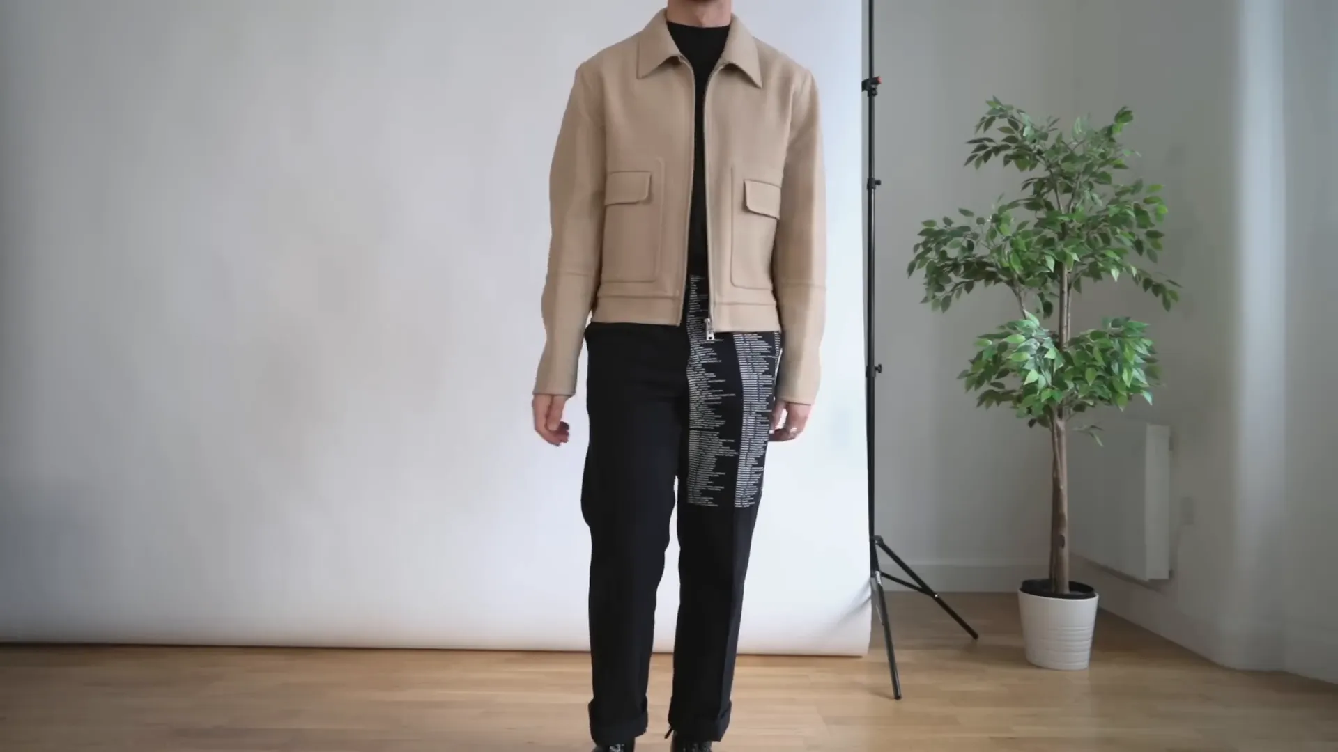 Dapper outfit with emmy jacket and straight fit trousers