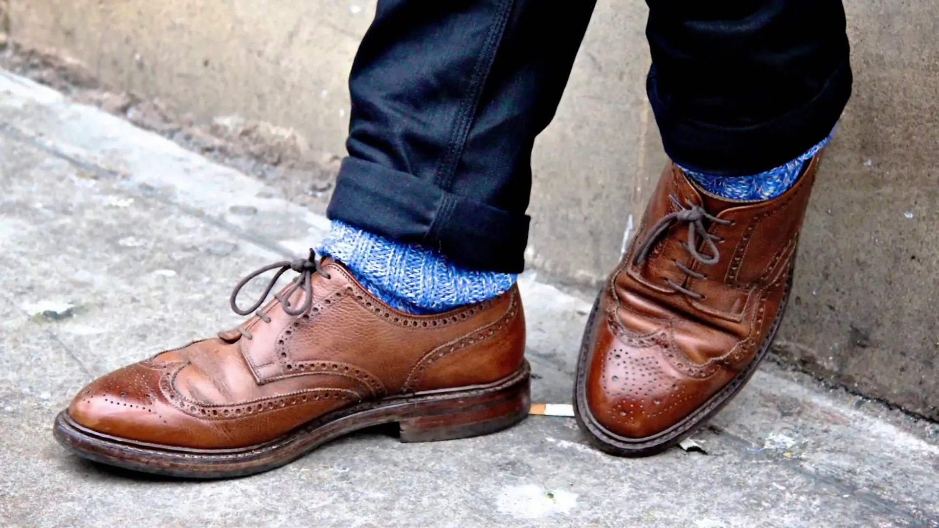Collared shirt paired with jeans and dress shoes