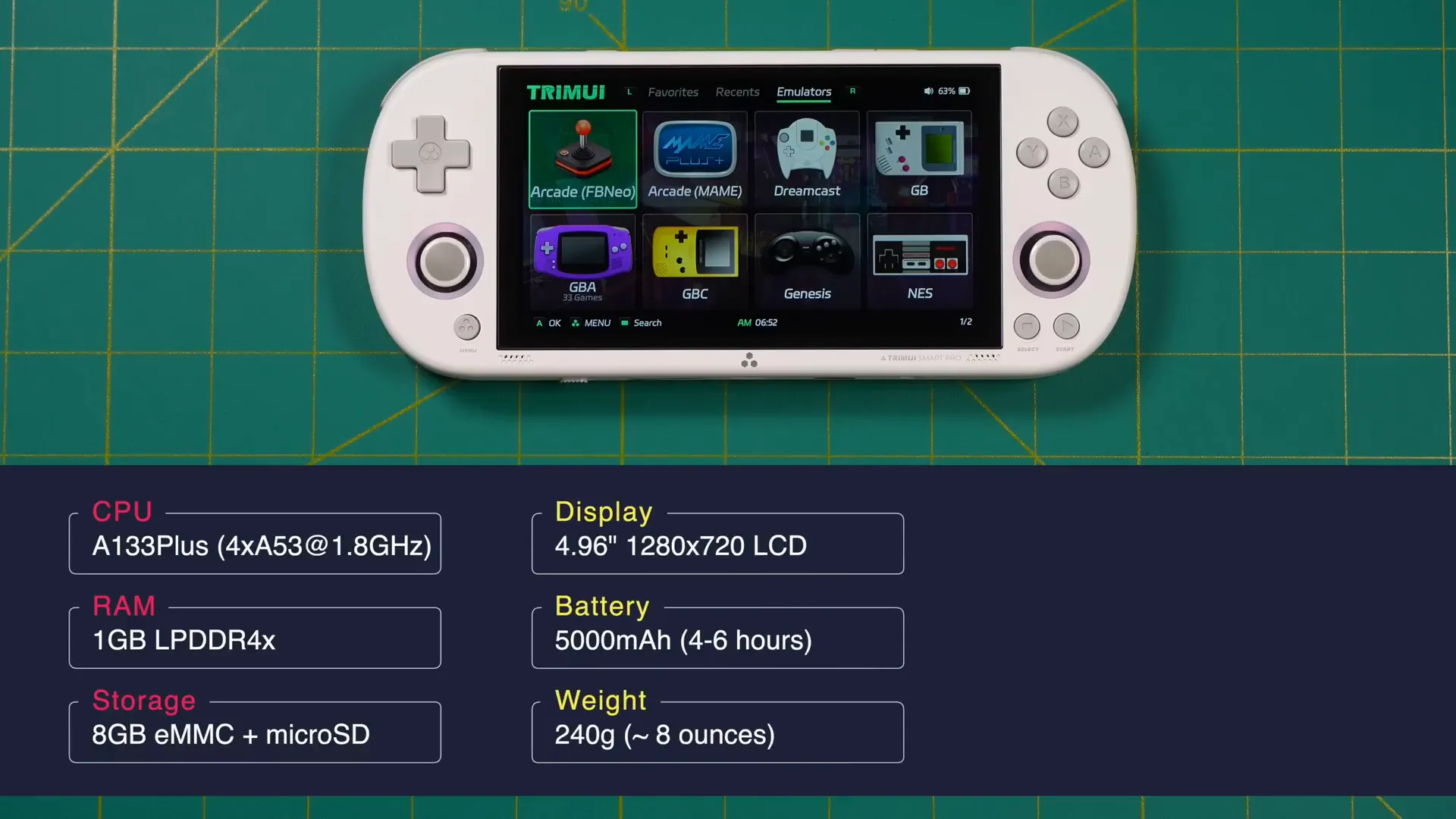 TrimUI Smart Pro size comparison with other devices