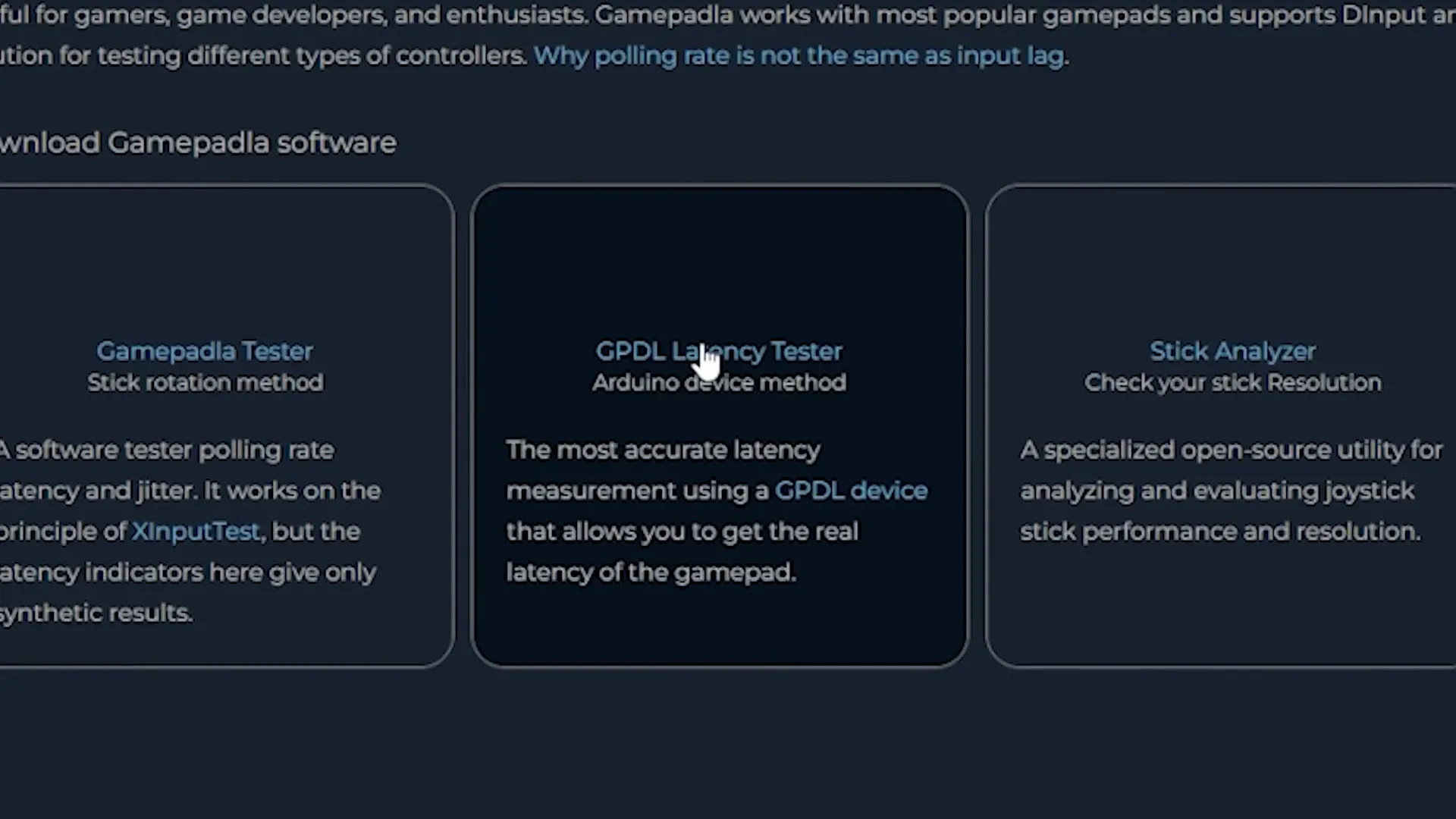 GPDL response time testing device