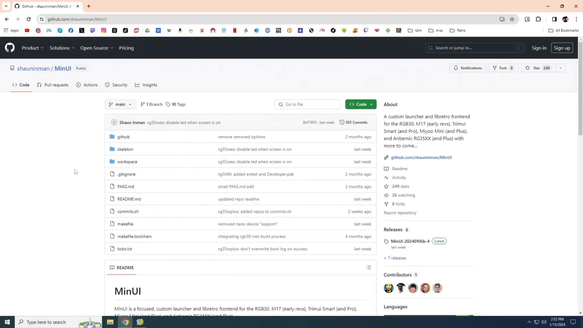 MinUI GitHub releases page