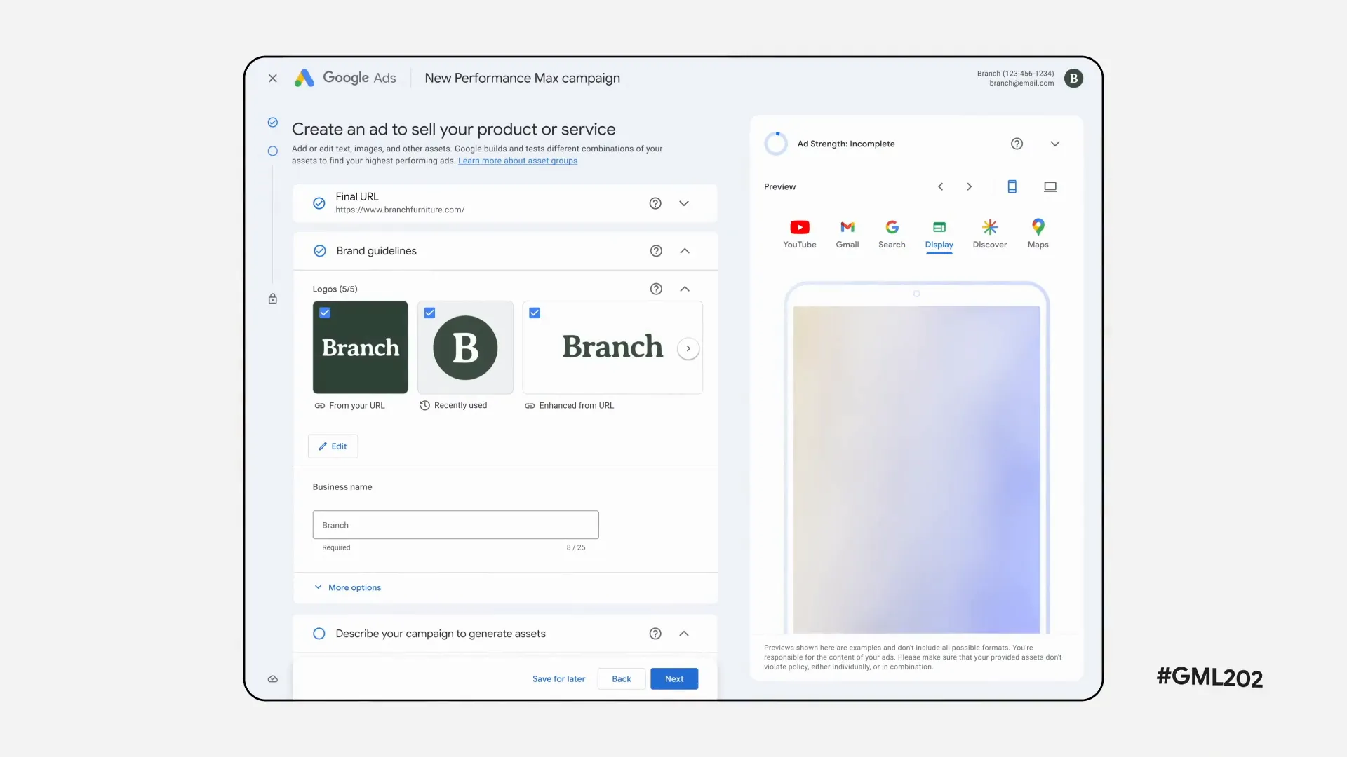 Brand Guidelines Input for AI Creative Generation