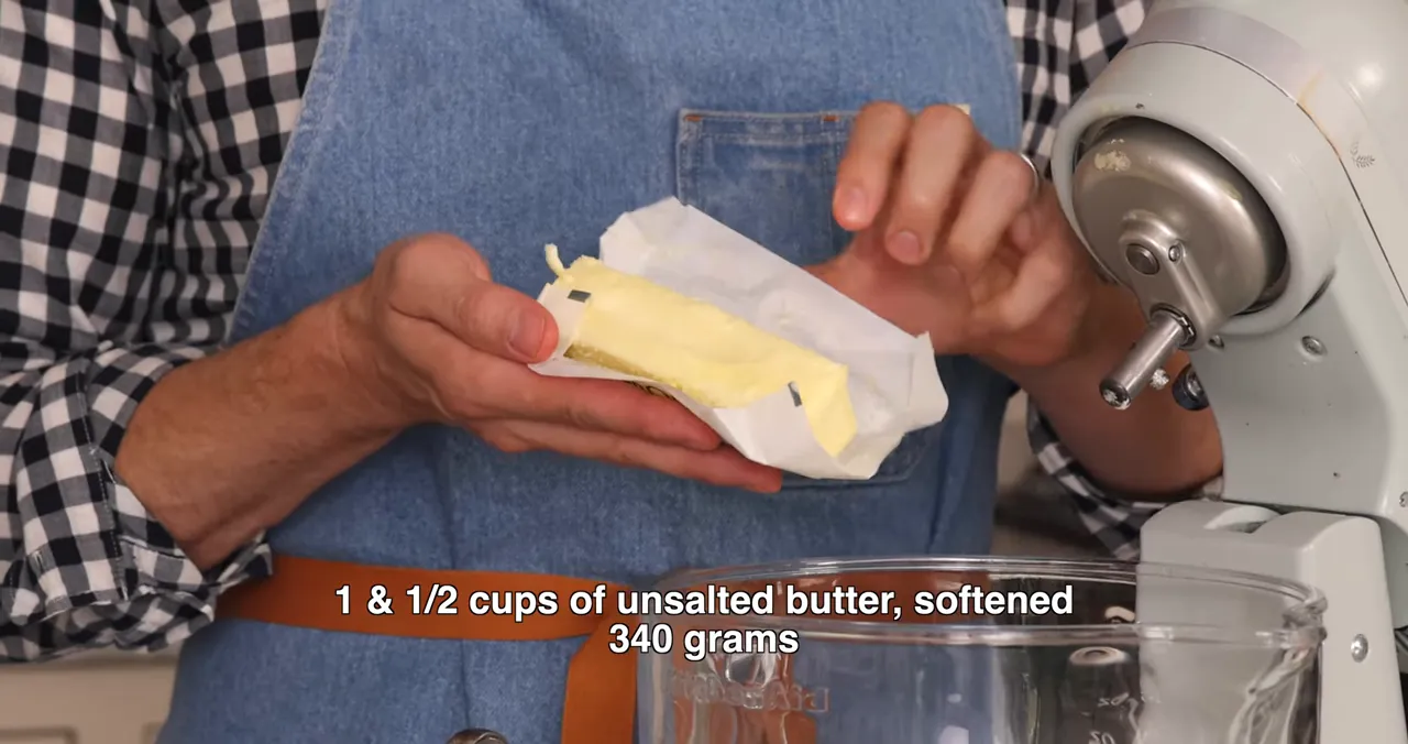 Whipping cream cheese frosting in stand mixer