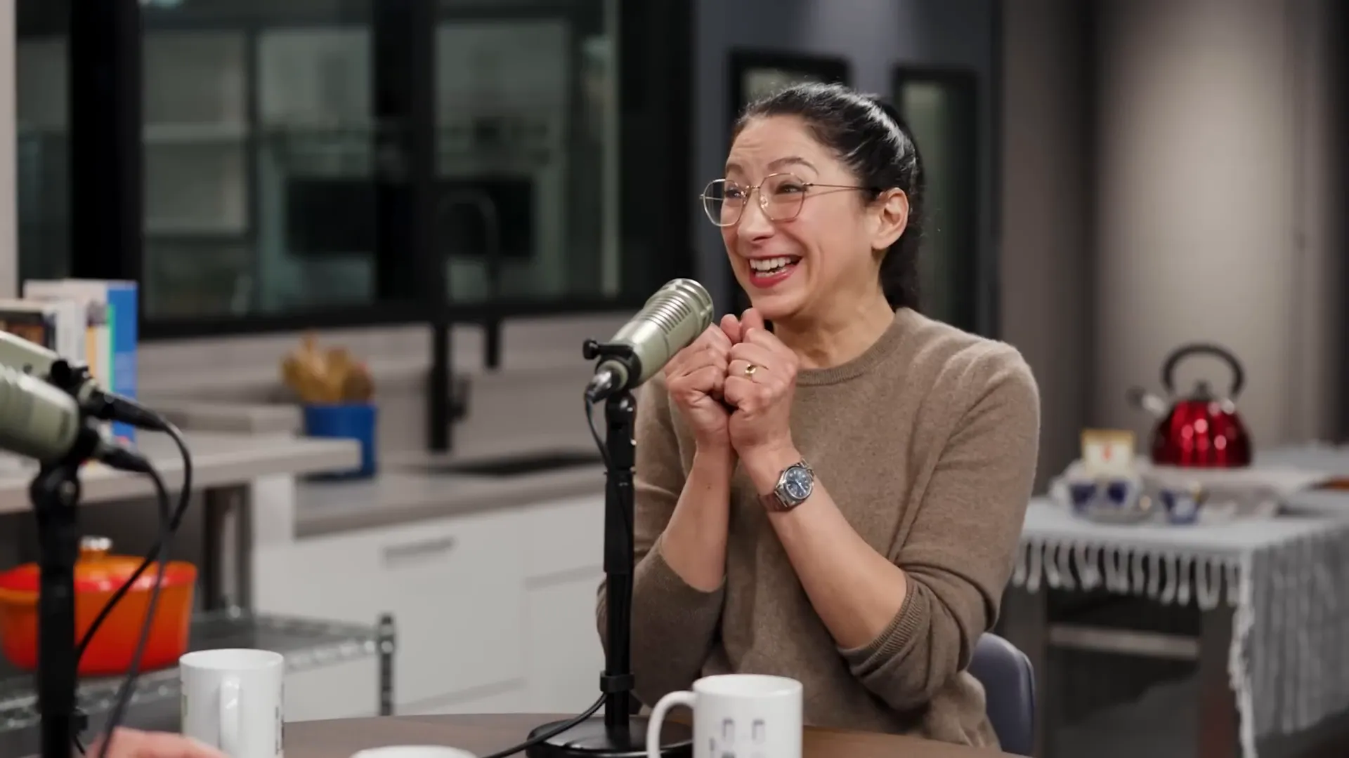 Gesine Bullock-Prado smiling in the Test Kitchen