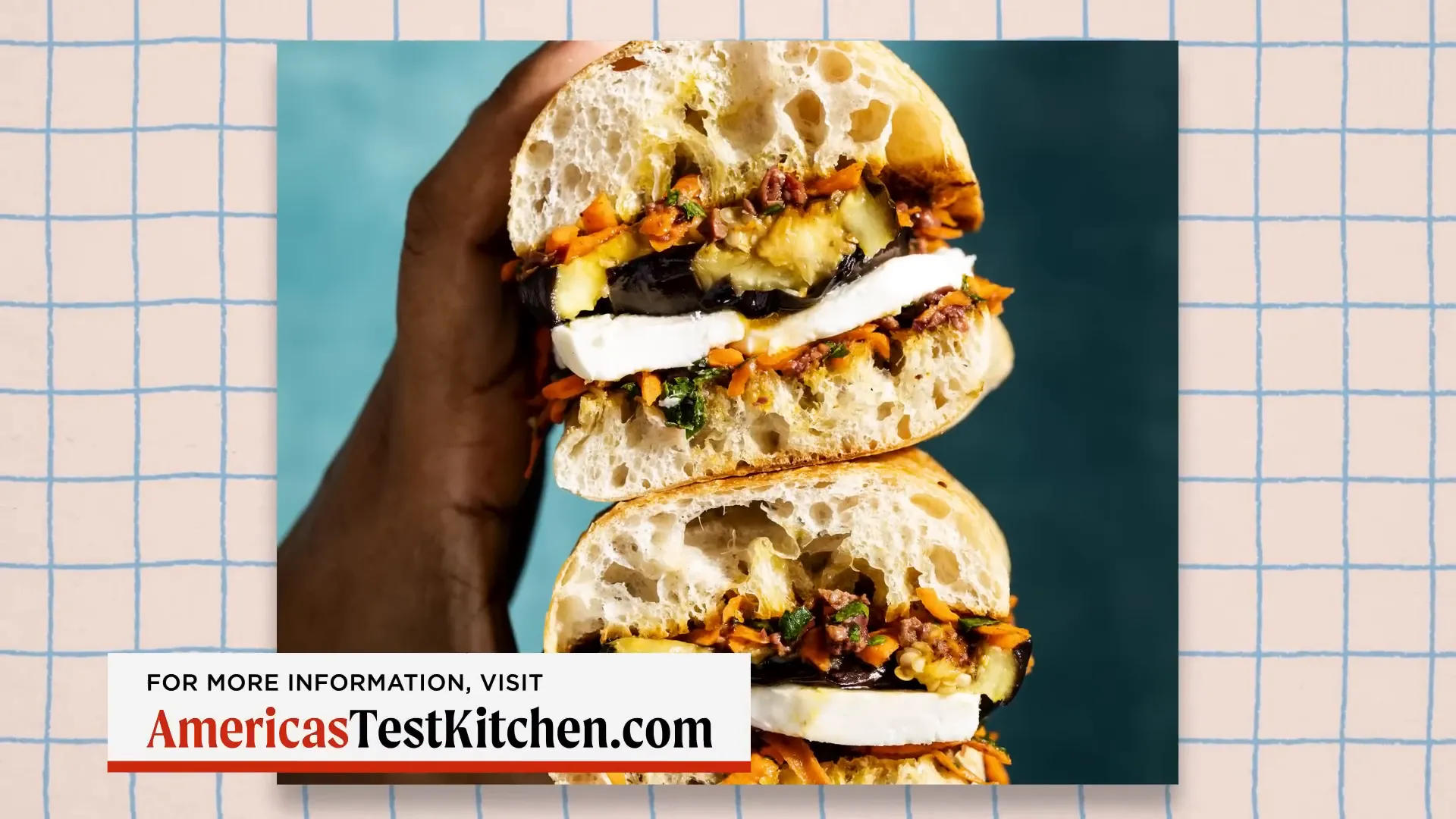 Eggplant sandwich inspired by Cuddy's