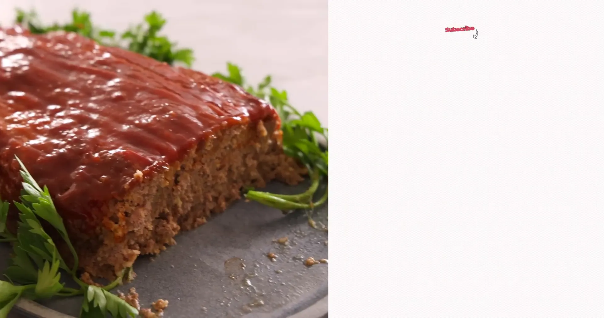 Sliced meatloaf ready to serve
