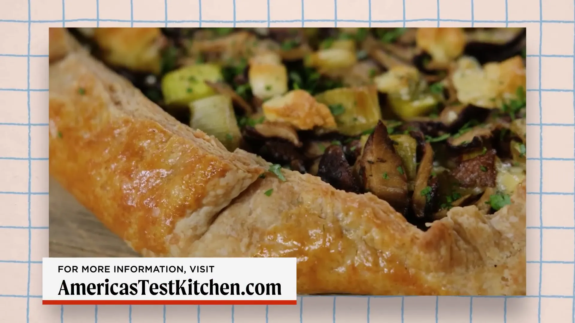 Mushroom and gorgonzola galette with whole wheat crust