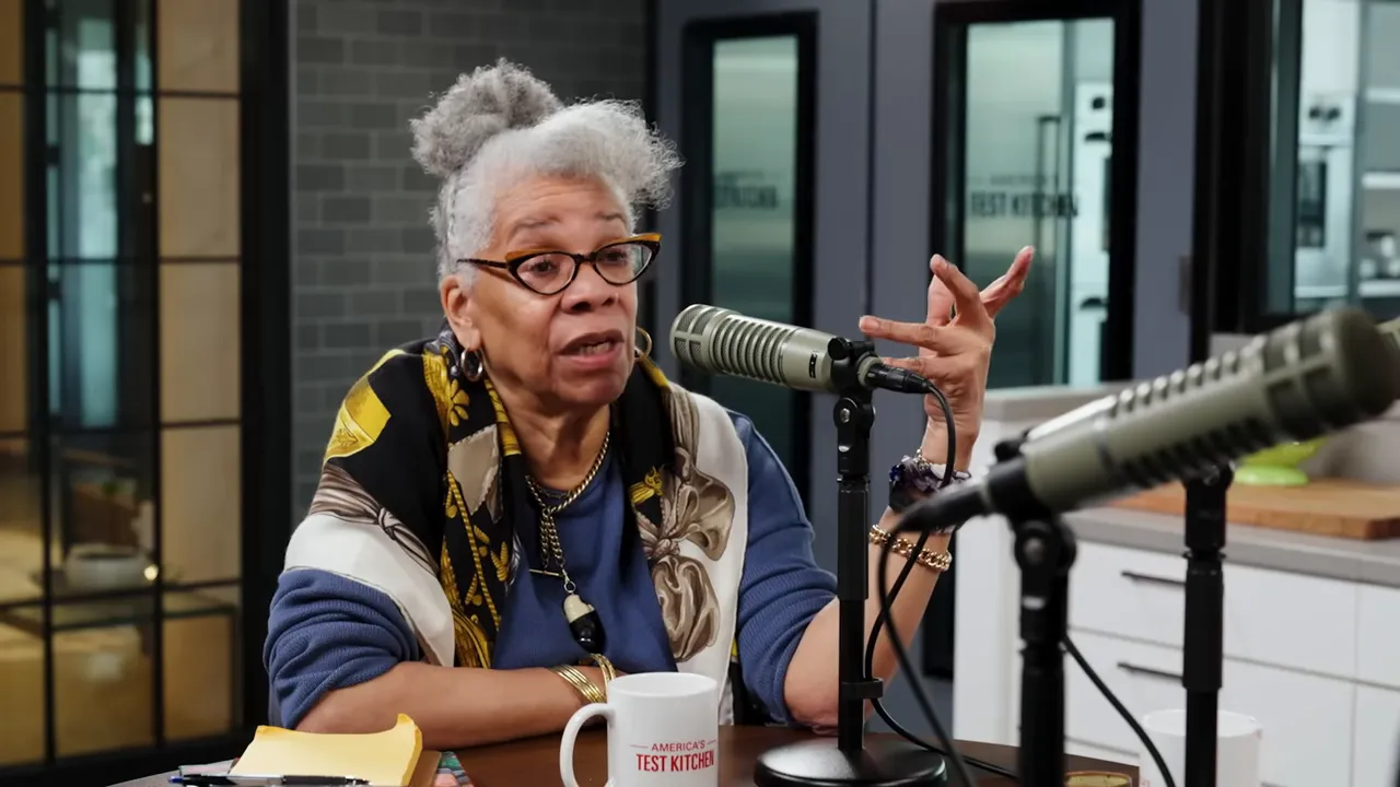 Dr. Harris explaining the significance of okra