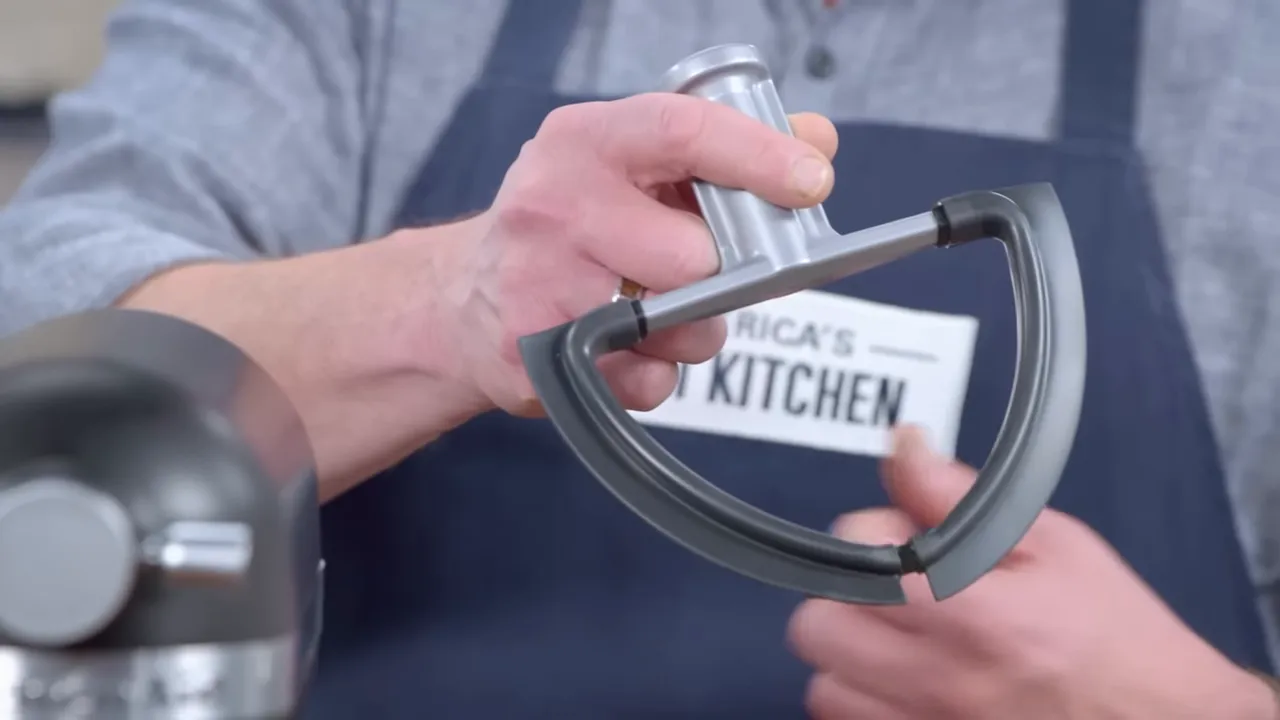 KitchenAid stainless steel attachments and silicone scraper paddle