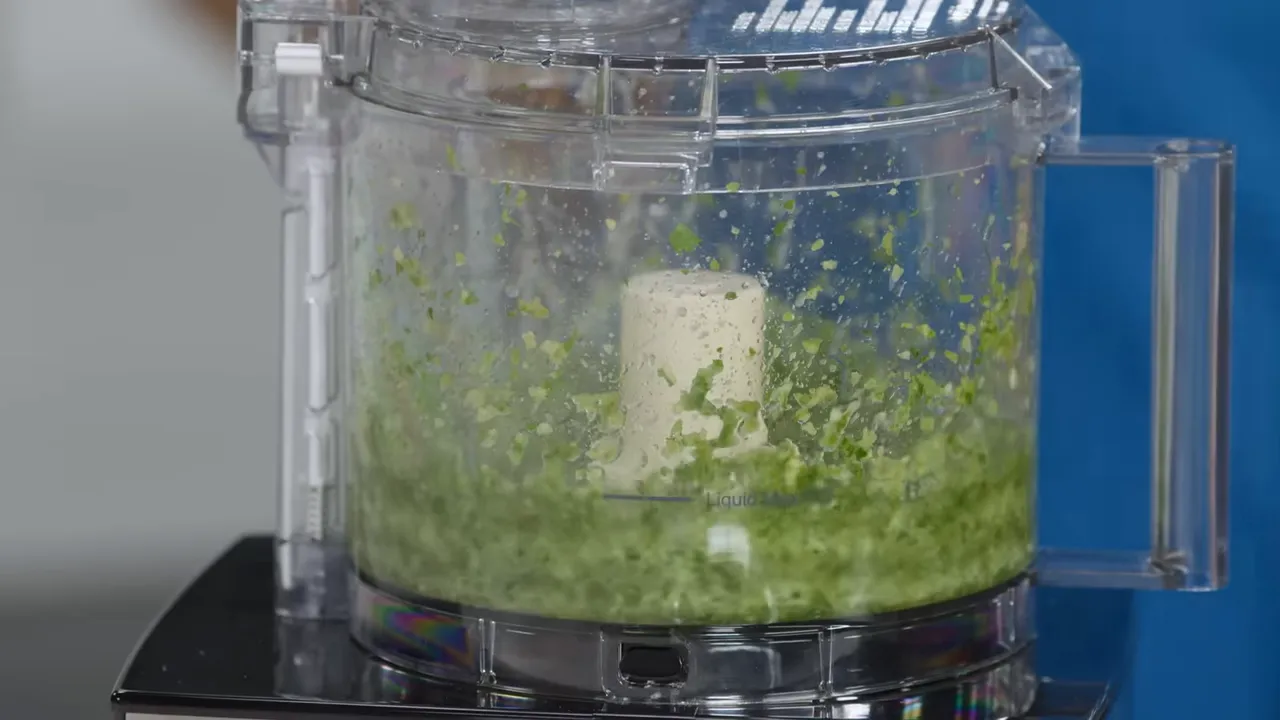 Finished marinade paste ready to season steak