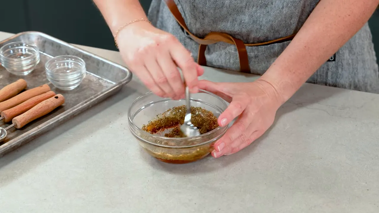Seasoning paste in a small bowl