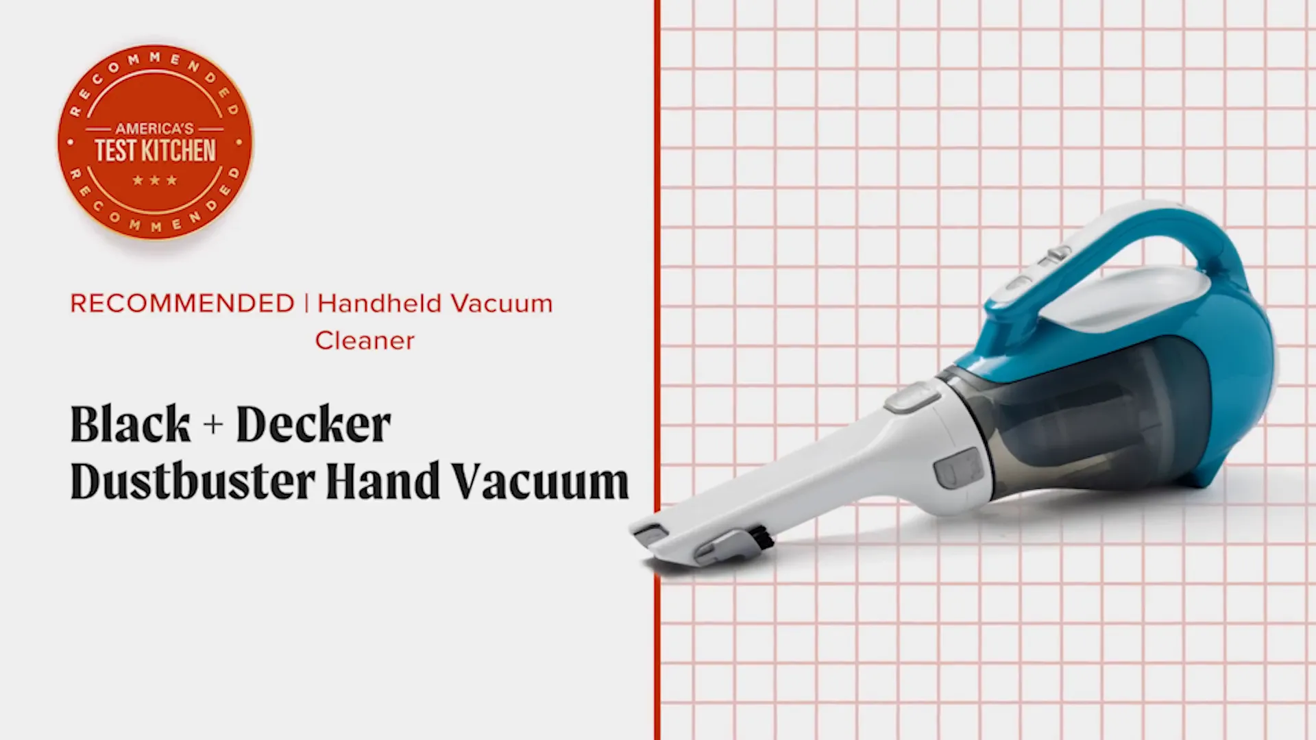 Black & Decker Dustbuster Hand Vacuum in use