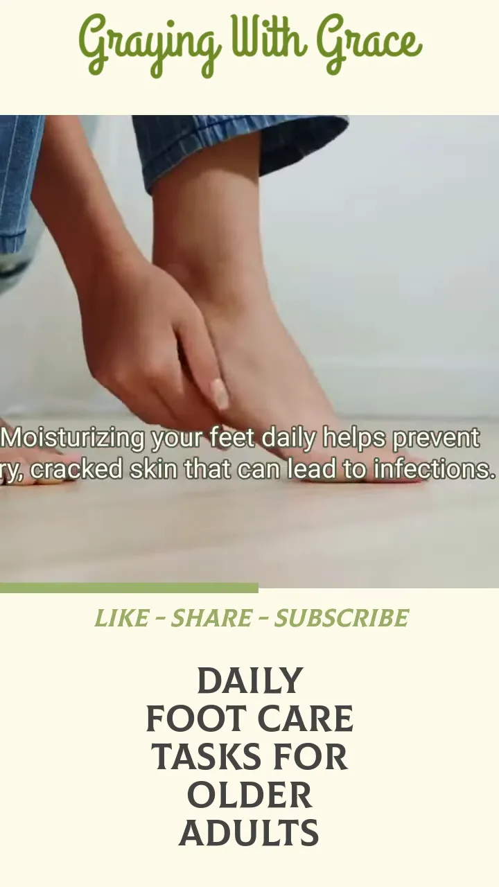 Hand applying lotion to the top of a foot