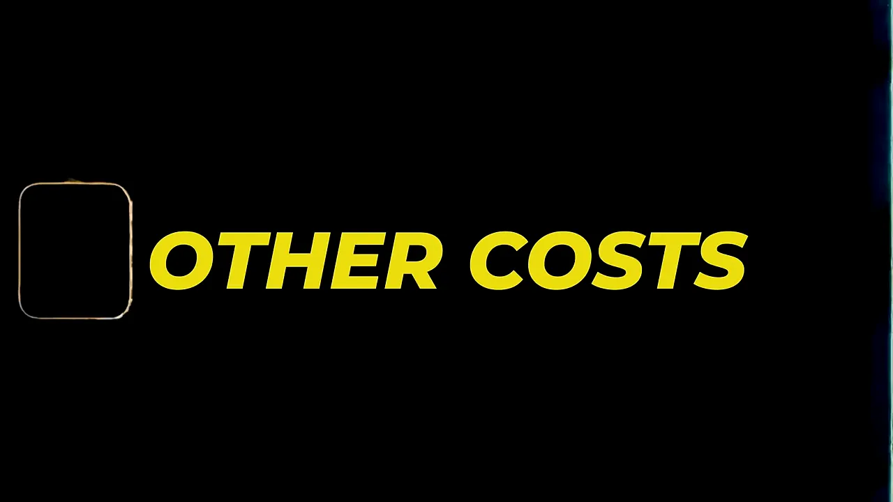 Bold yellow text reading 'OTHER COSTS' on a black background
