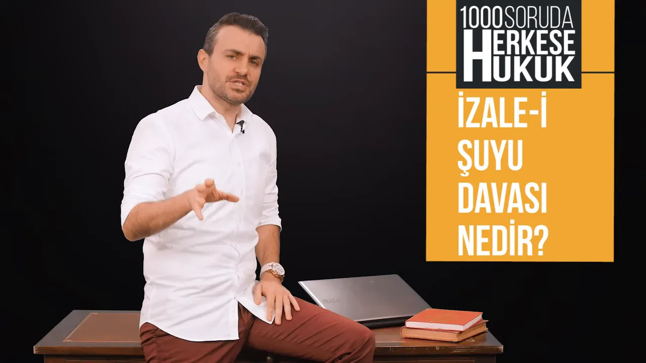 Hukuk uzmanı, kat mülkiyeti kurulması durumunda satış kararının engellenebileceğini anlatırken jest yapıyor.