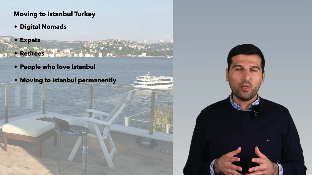 Checklist of profiles for moving to Istanbul with Bosphorus backdrop
