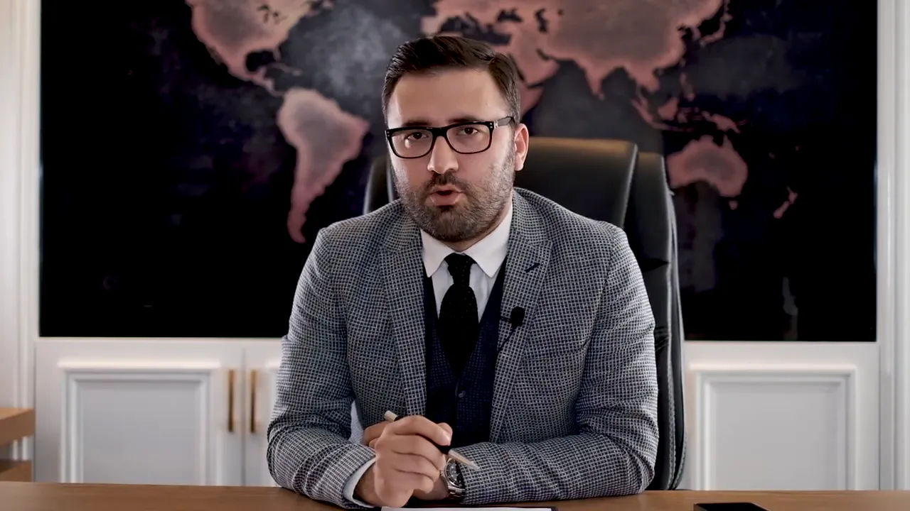 Presenter at desk clearly explaining eligibility rules for bringing a foreign-registered car into Turkey