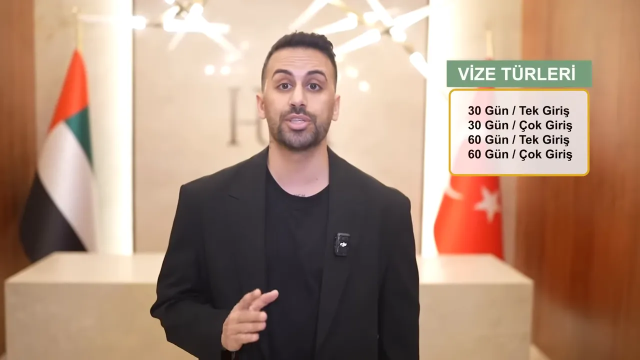 Sunucunun yanında 'Vize T&uuml;rleri' bilgi kutusu ile 30 ve 60 g&uuml;nl&uuml;k se&ccedil;enekler.