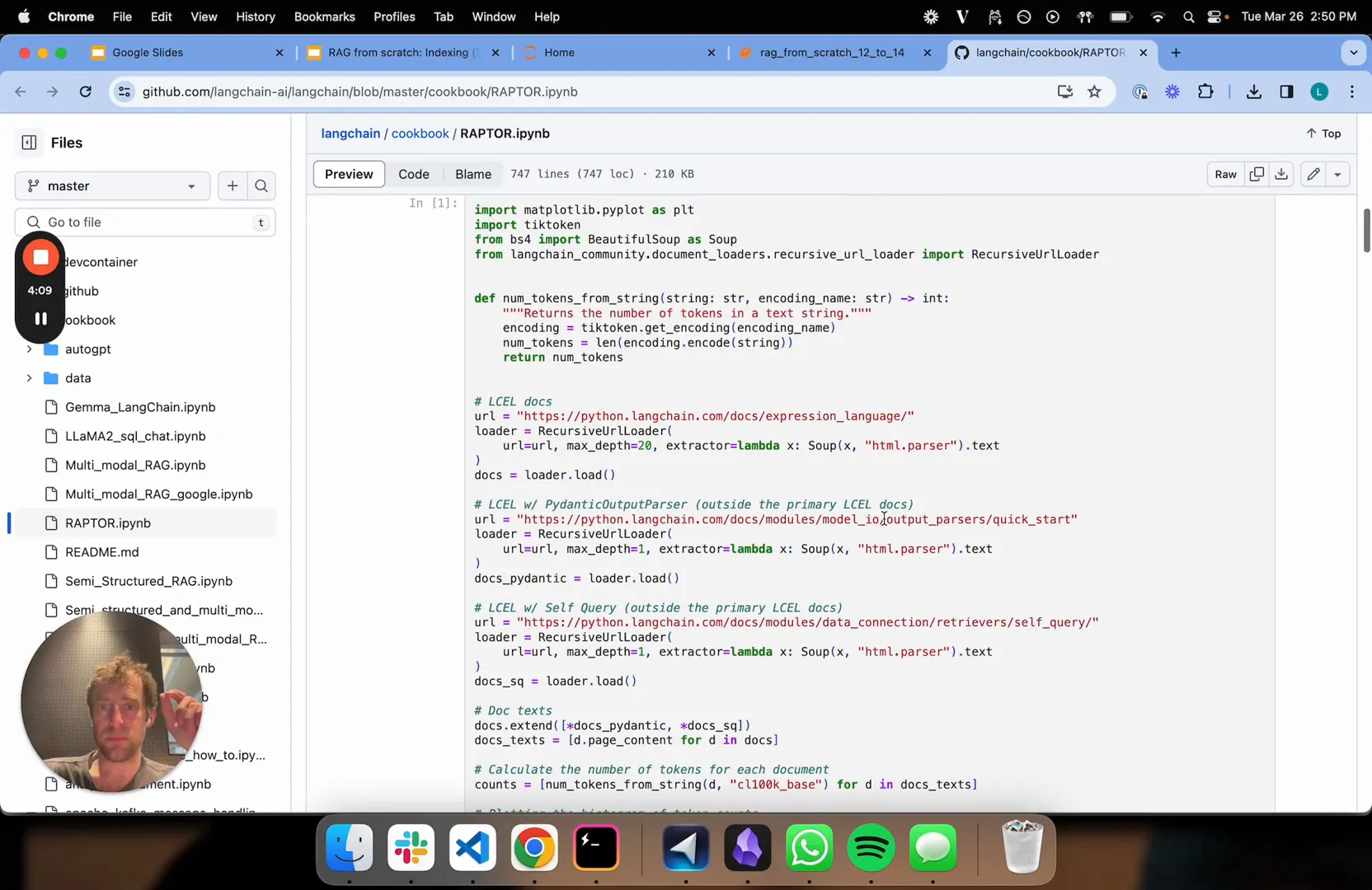 Loading and analyzing LangChain documents for RAPTOR