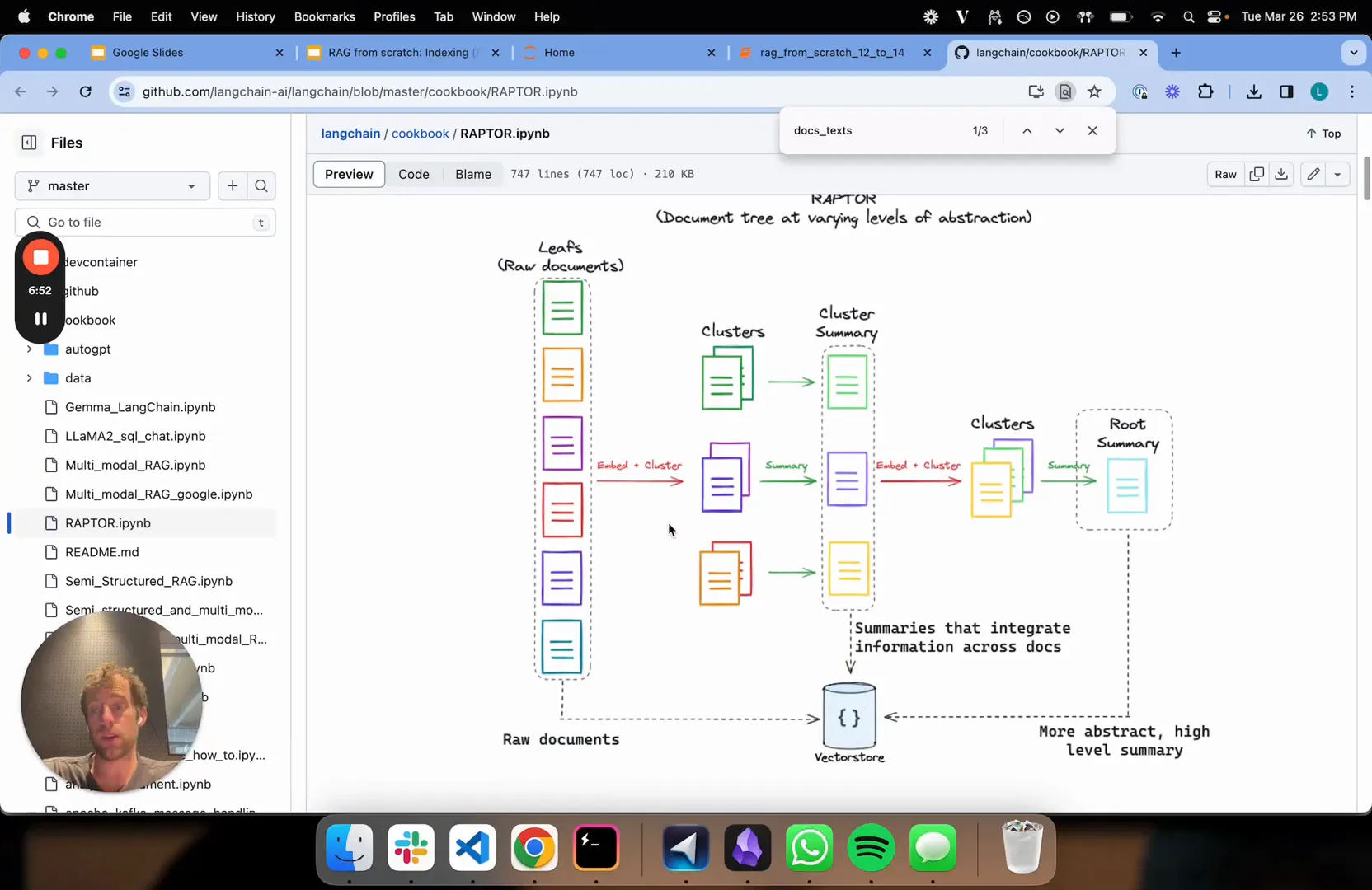 RAPTOR hierarchical index applied to LangChain documents