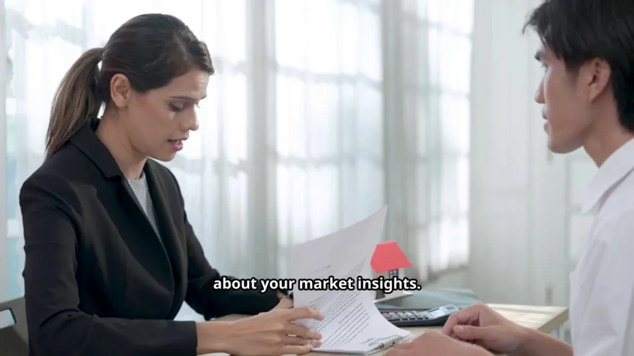 Agent discussing market insights with a valuer