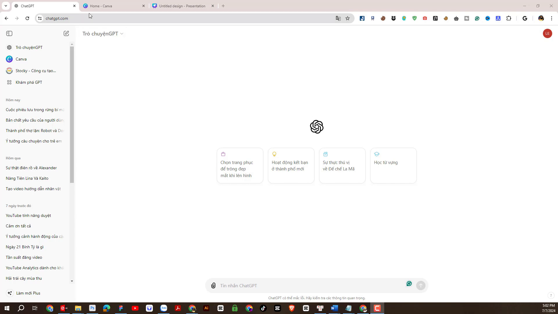Using Chat GPT to create a script