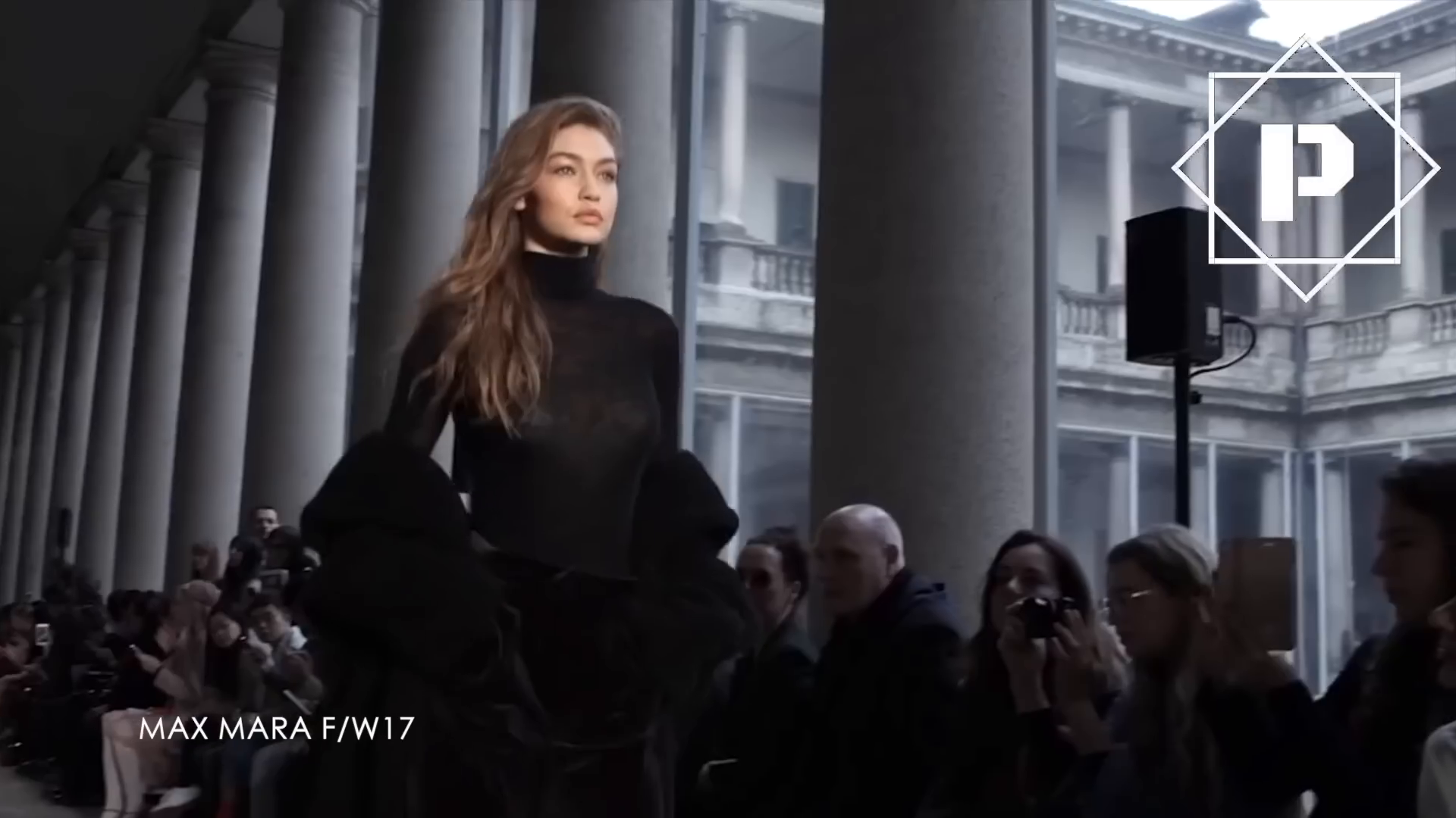 Gigi Hadid walking for Fendi in 2017