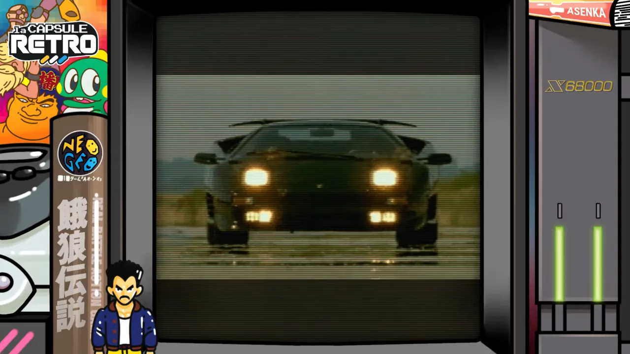 Capture d’écran de The Need for Speed sur 3DO montrant une supercar de face