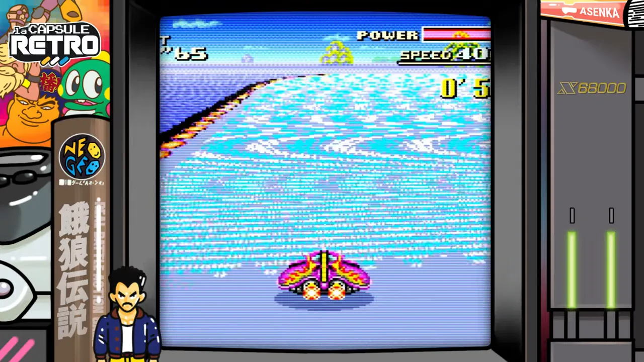 Gameplay de F-Zero GX sur GameCube montrant la vitesse au HUD