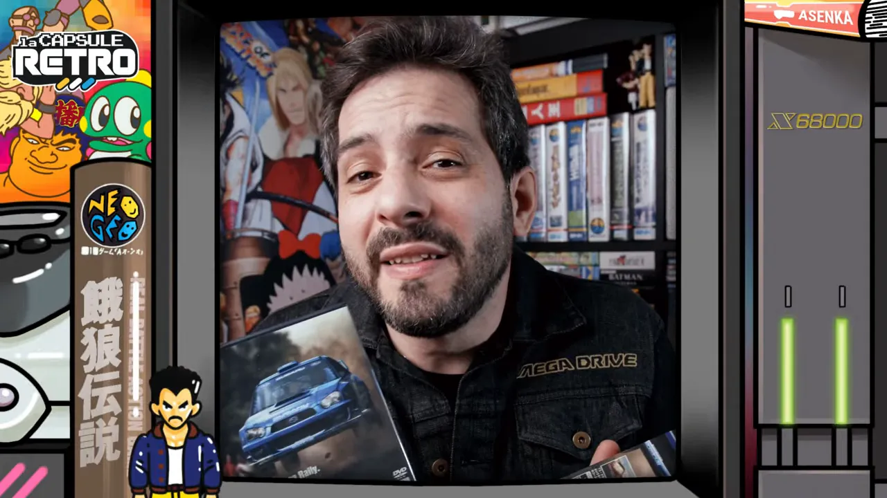 Présentation d’une pile de boîtiers de jeux rétro Sega au sujet d’OutRun 2 sur Xbox
