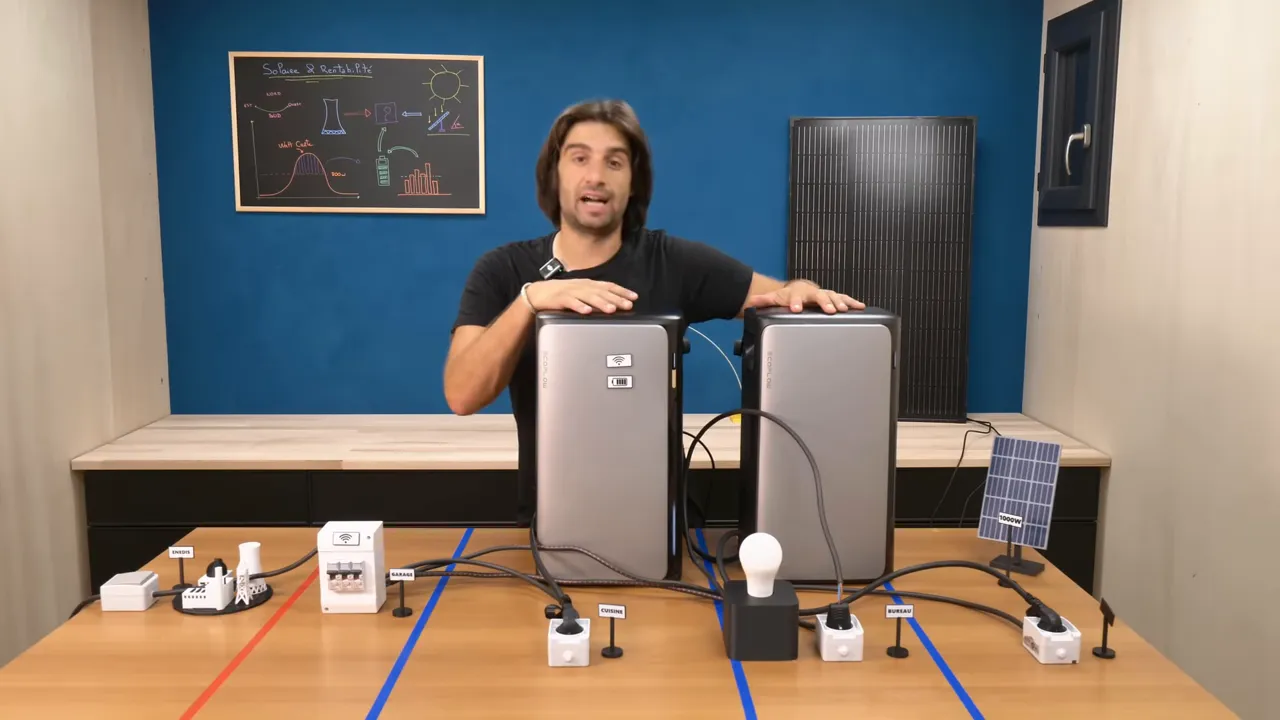 Simulation d'une coupure de réseau montrant l'arrêt automatique de l'onduleur