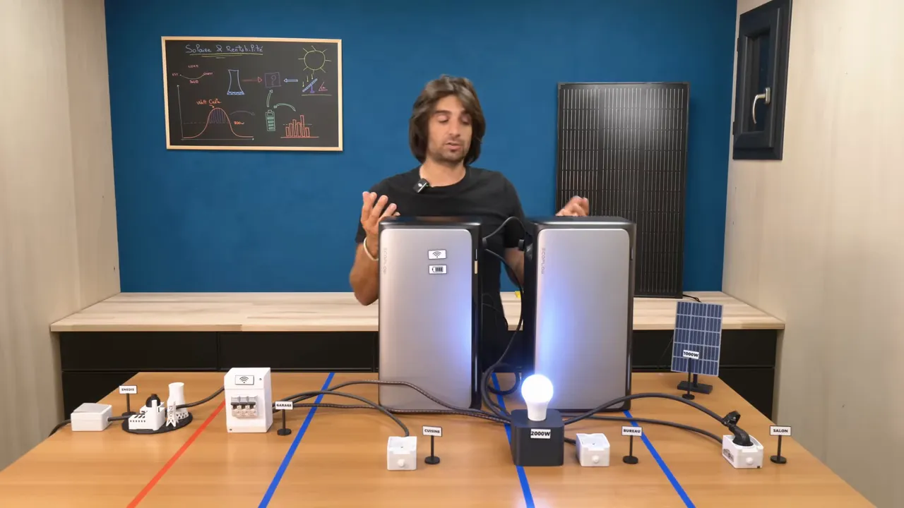 Câble dédié pour connecter une batterie supplémentaire directement à l'onduleur