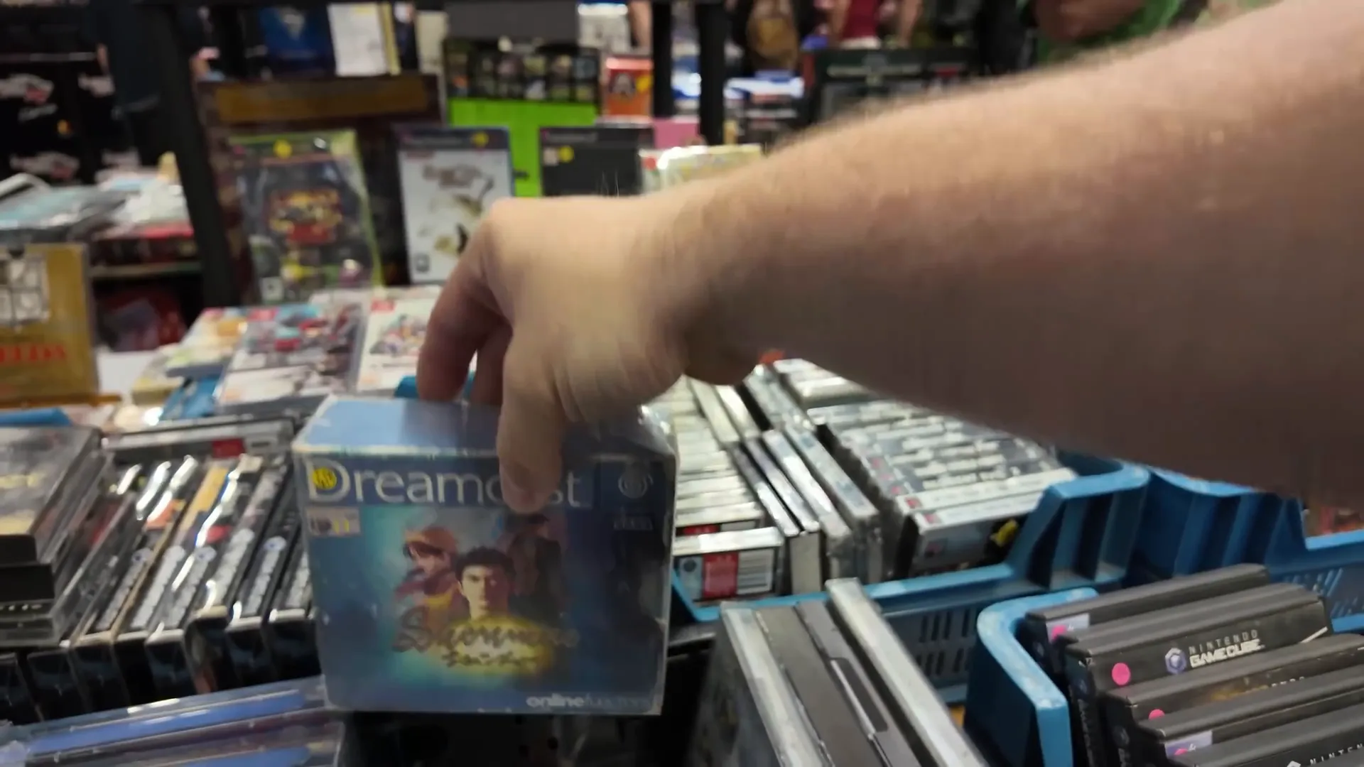 Stand avec des jeux à prix élevés