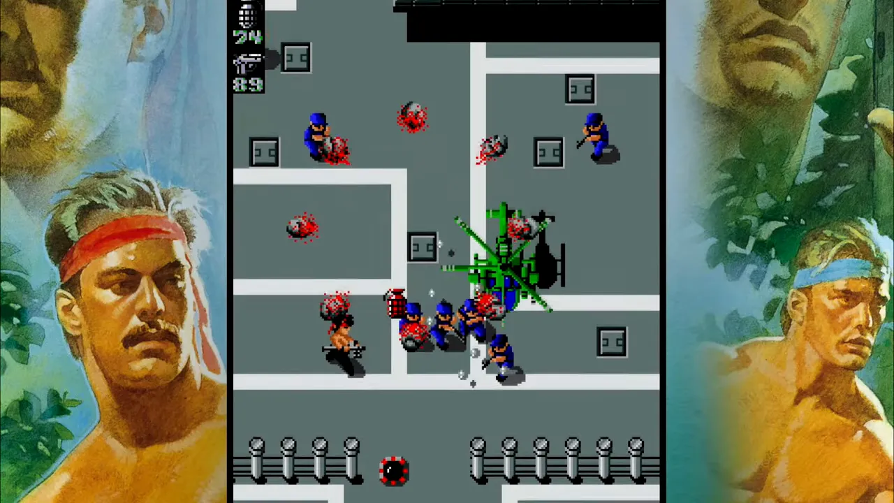 Main sur un stick arcade rotatif SNK avec boutons jaunes et noirs