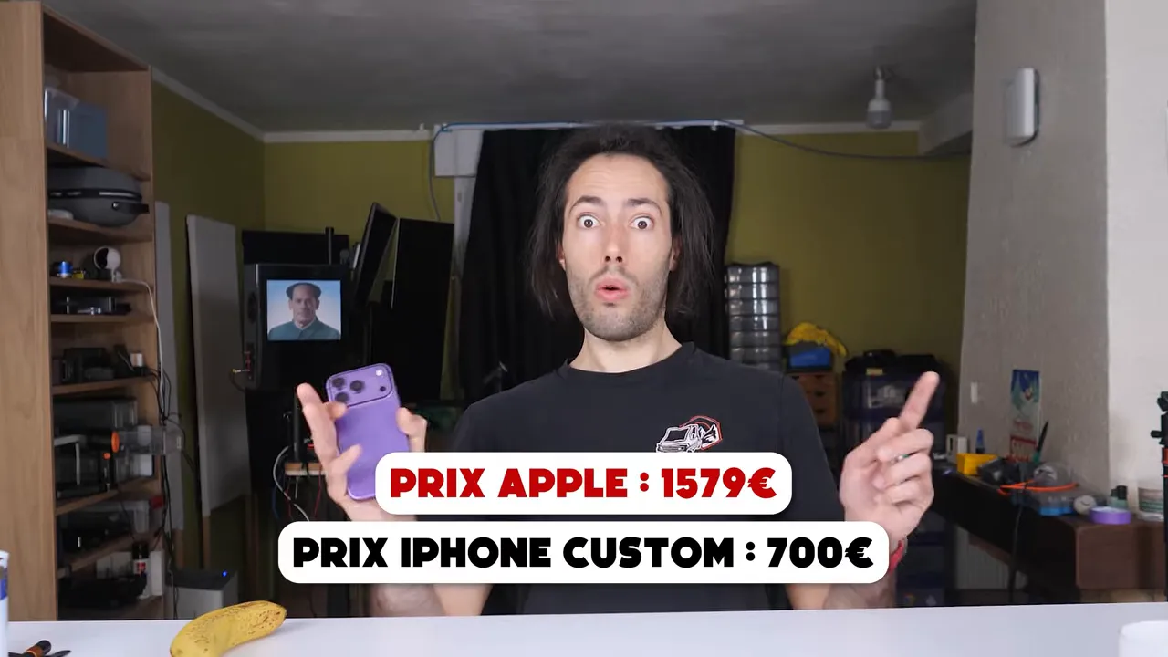 Écran montrant une comparaison de prix Apple et une économie de 880 euros