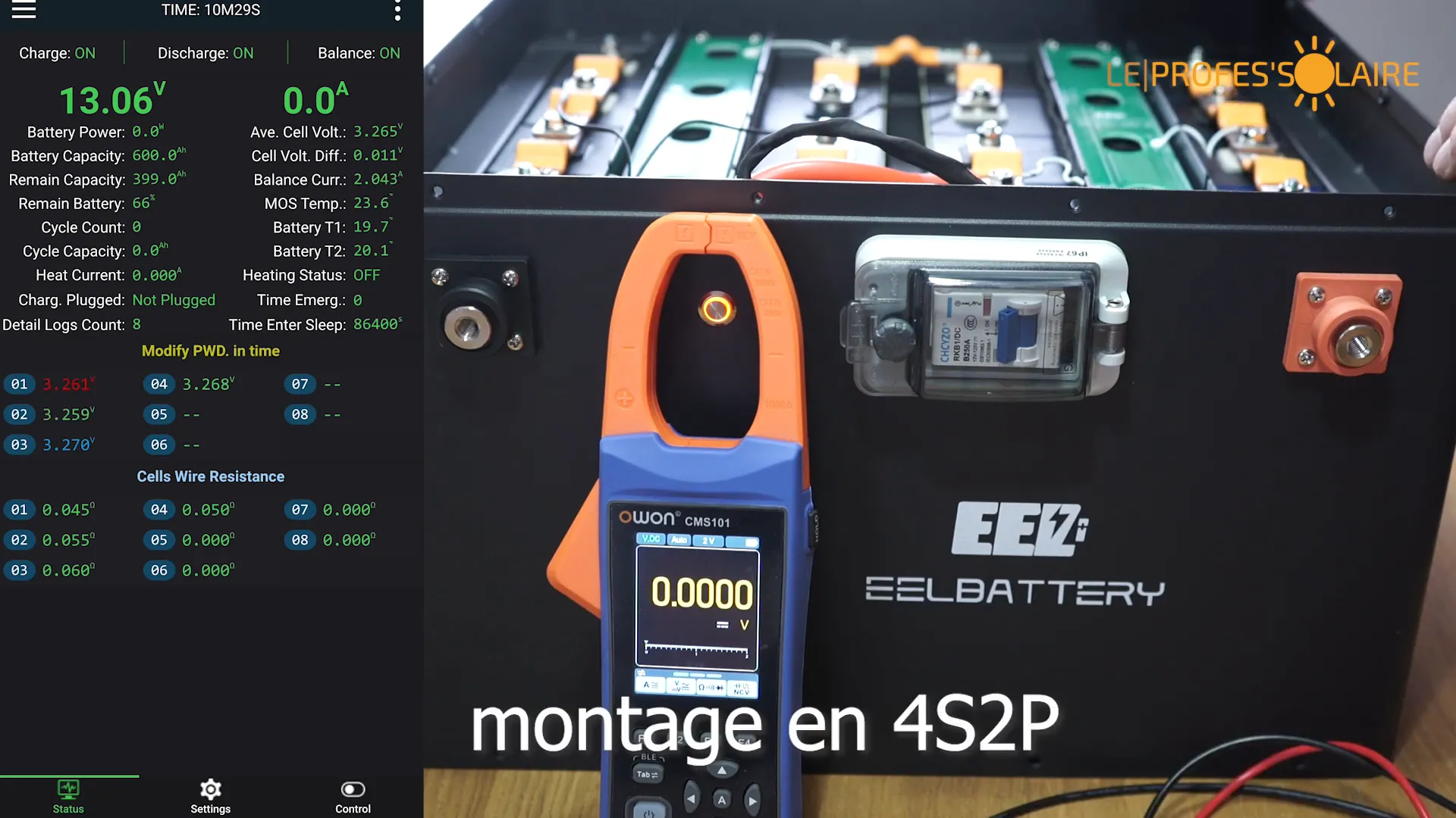 Test final de la batterie