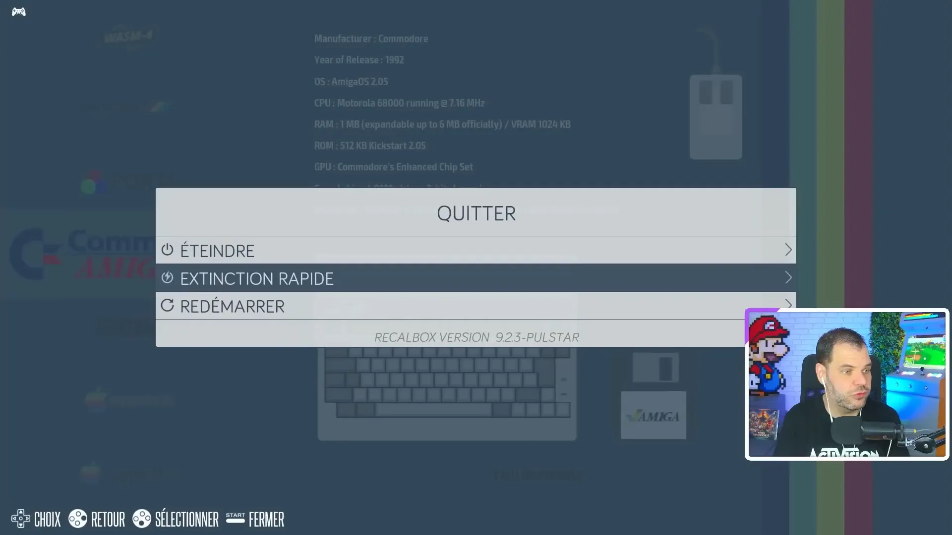 Extinction de Recalbox