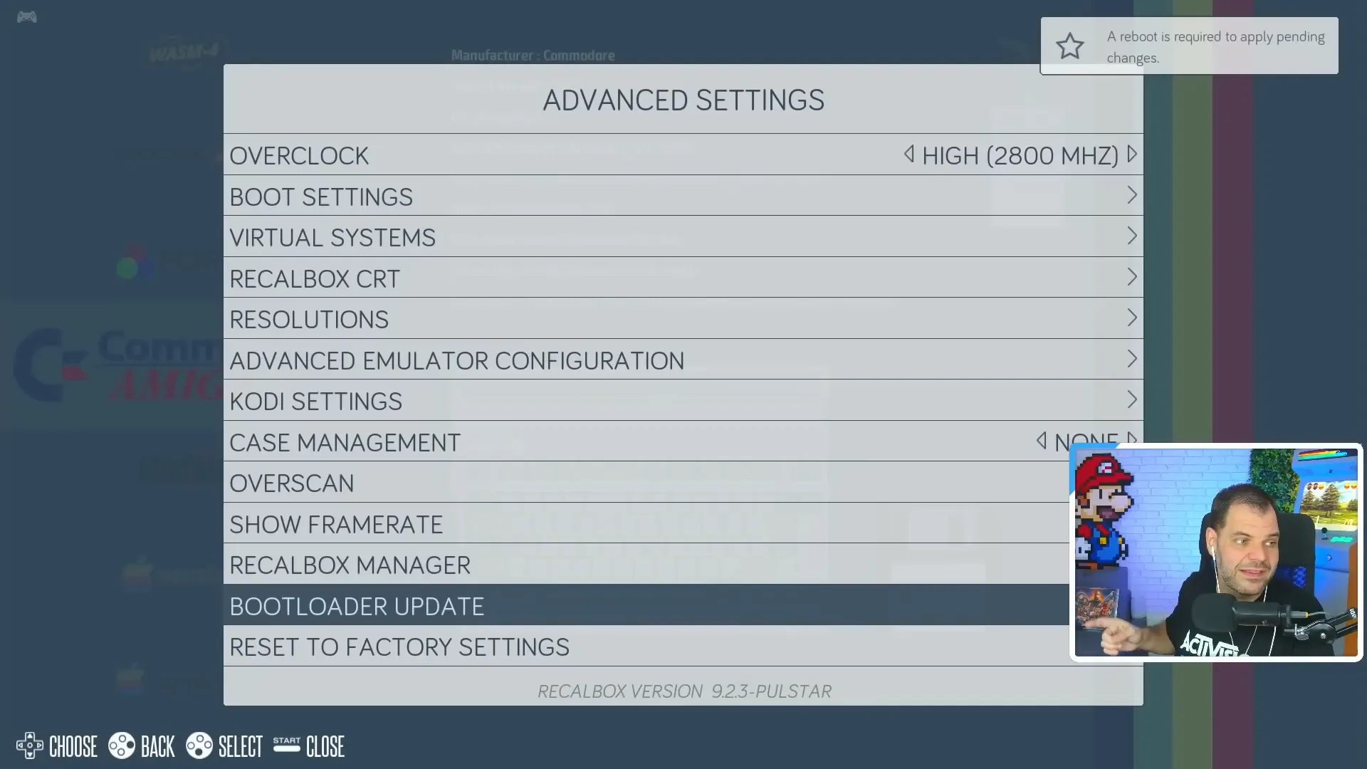Mise à jour du bootloader