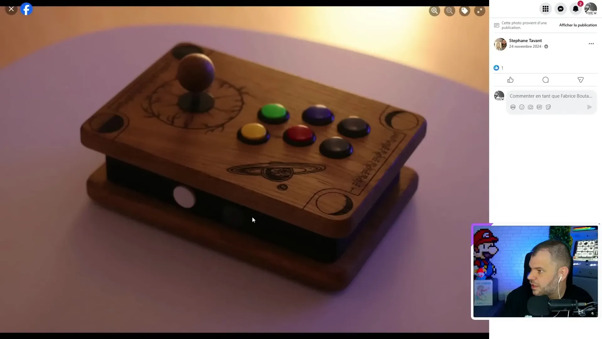 Mini arcade stick de Stéphane.